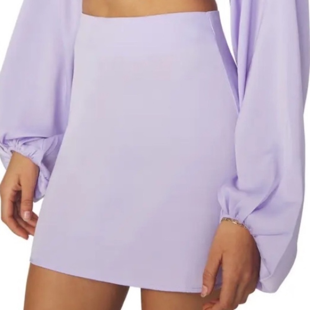 WeWoreWhat Satin Charmeuse Skirt